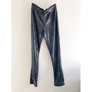Black Sequin Leggings